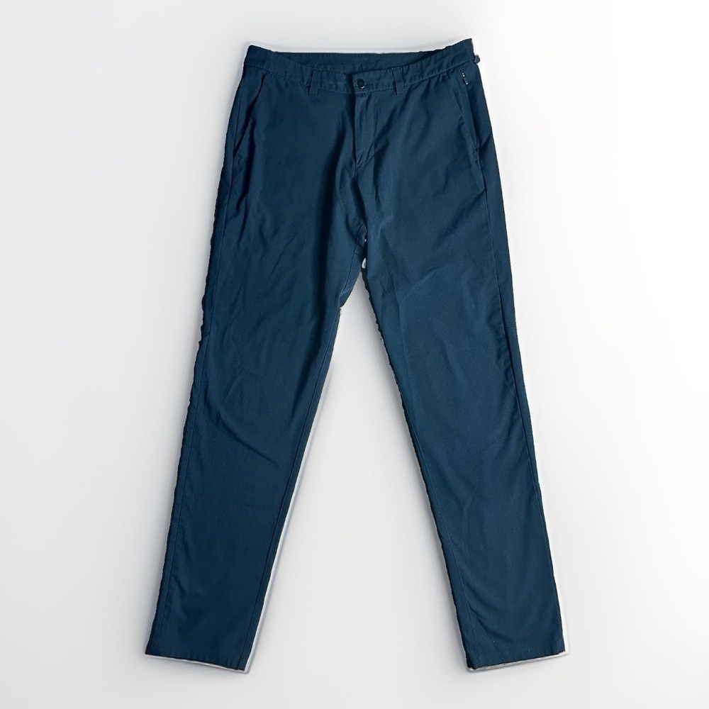 Lululemon Commission Pants Mens 33x33 Black Slim Fit Ventlight Golf Chino